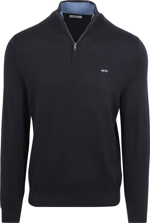 McGregor Half-Zip Strik Cotton Cashmere Marineblå Product