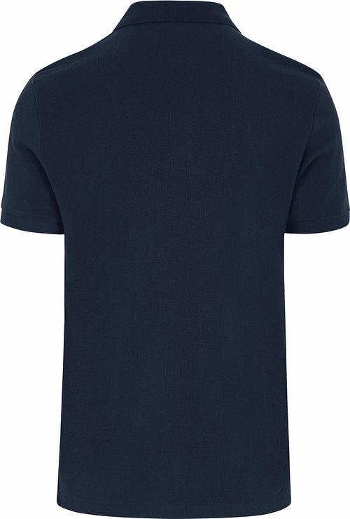 Profuomo Piqué Poloshirt Marinblå Product / Achterkant