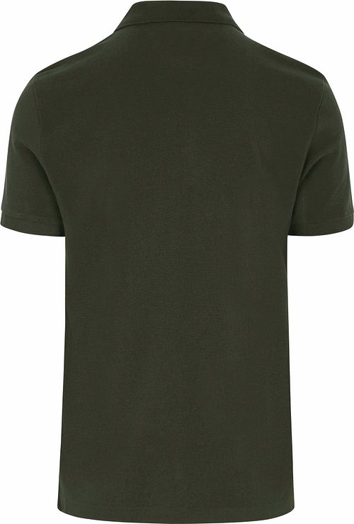 Profuomo Piqué Polo Shirt Army Product / Achterkant