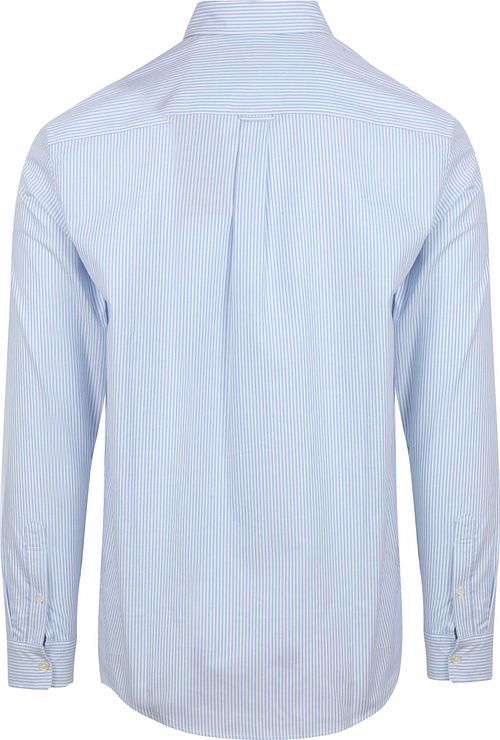 Scotch and Soda Overhemd Streep Lichtblauw Product / Achterkant