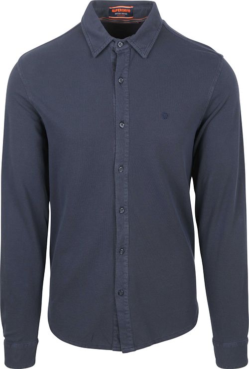 Superdry Skjorte Vintage Destroy Pique Seiling Navy Product