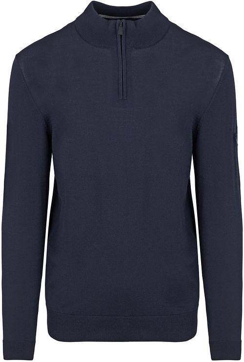 Sweter Suitable Race z zapięciem half zip w kolorze granatowym Product