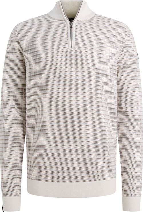 Vanguard Pullover Demi-Zip Structure Ecru