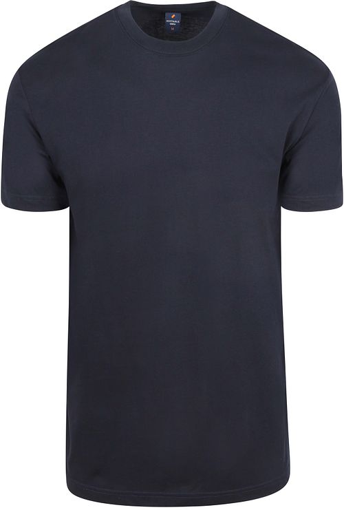 Suitable Obra T-Shirt Hoge Ronde Hals Navy 2-Pack Product