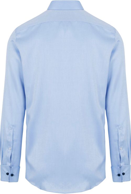Camicia Suitable con polsini doppi blu Product / Achterkant