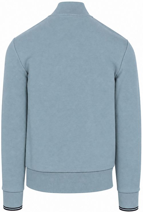 Fred Perry Longsleeve Half Zip-Poloshirt Blau