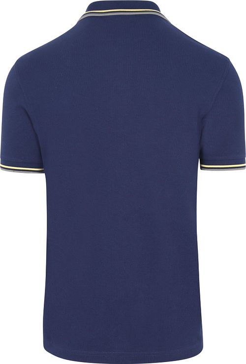 Fred Perry Polo Twin Tipped M3600 Mörkblå 48A Product / Achterkant