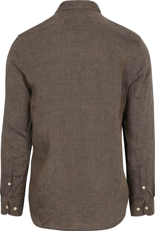 Marc O'Polo Skjorte Brun Linskjort Product / Achterkant