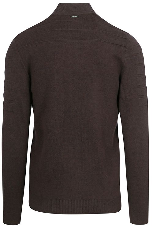 Vanguard Cardigan Bonded Mouline Marron Product / Achterkant