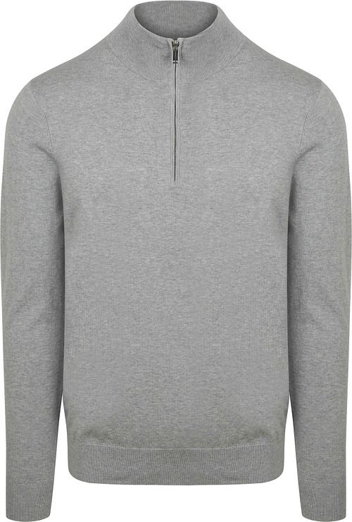 Profuomo Half Zip Pullover Luxury Grijs Product