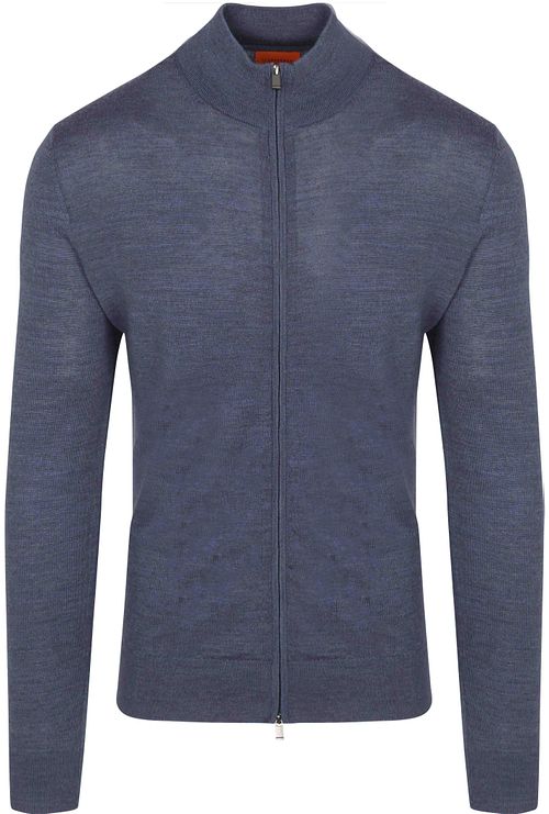 Suitable Cardigan Merino Denim Blå Product