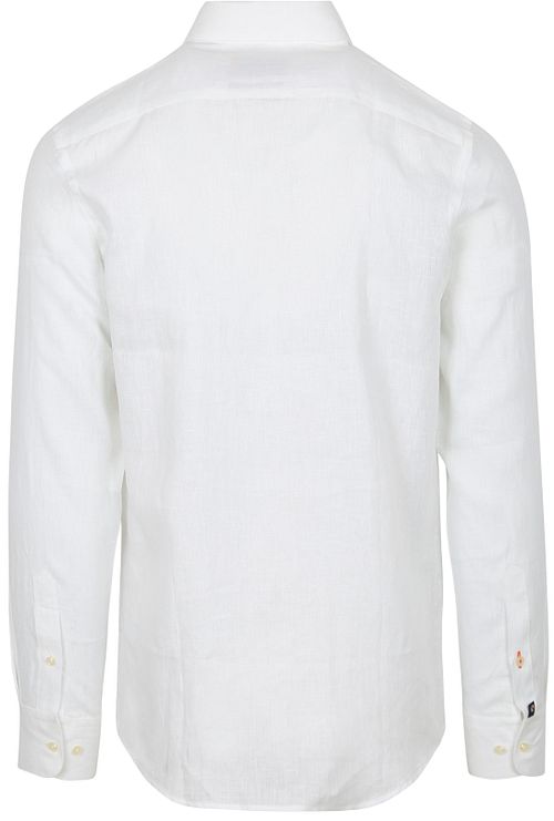 Suitable Shirt Linen White Product / Achterkant
