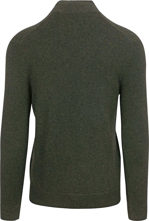 Superdry Essential Half Zip Wool Mix Pullover Dark Green Product / Achterkant