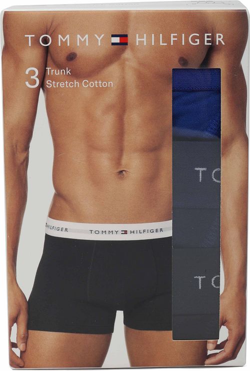 Tommy Hilfiger Boxer Trunk 3-Pack Blue Verpakking