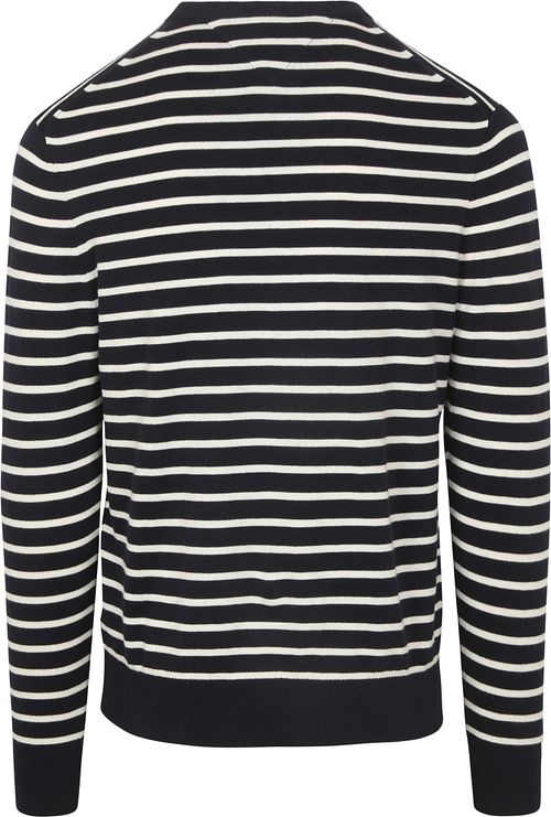 Tommy Hilfiger Trui Stripe Navy Product / Achterkant