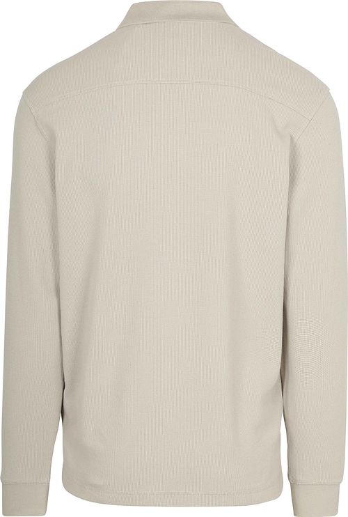 BOSS Polo Petempestolong Long Sleeve Ecru