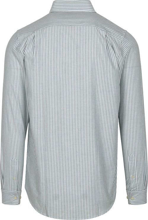 Steppin' Out Skjorte Oxford Stripe Lys Grønn Product / Achterkant