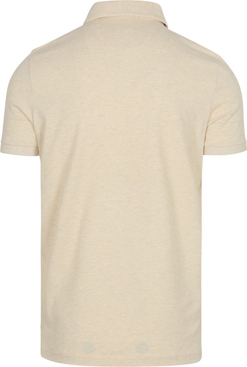 NZA Polo Shirt Hawera Melange Ecru Product / Achterkant