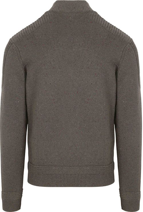 NZA Pull Mocker Adan Conor Melange Gris armée Product / Achterkant