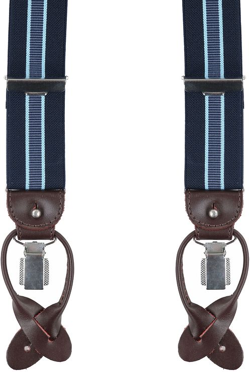 Profuomo Bretelles de Luxe Marine-Bleu Clair Product