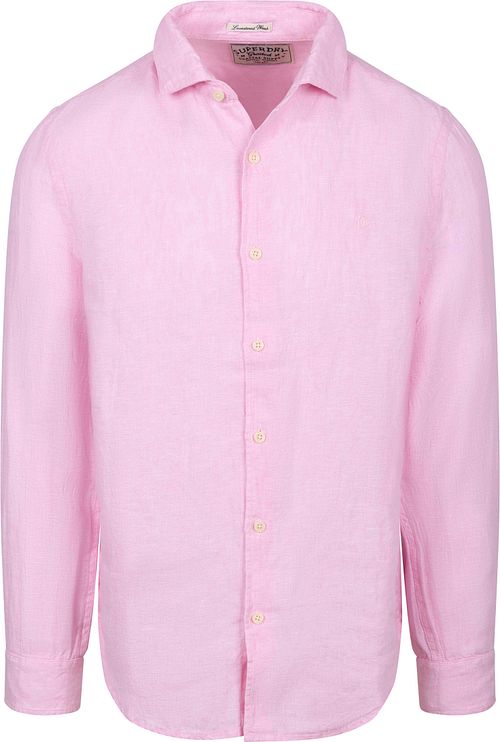 Superdry Shirt Riviera Linen Classic Pink