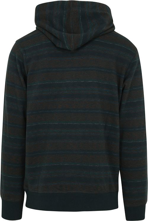 Scotch and Soda Hoodie z kontrastem w kolorze ciemnozielonym Product / Achterkant