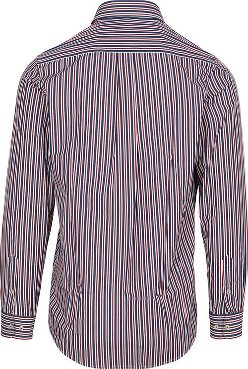 Steppin' Out Camicia Riga Blu navy Rosso