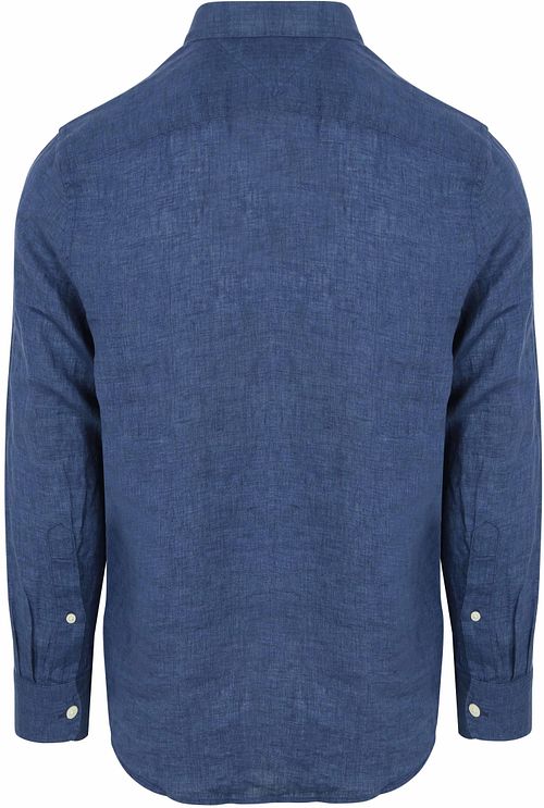 Tommy Hilfiger Hemd Leinen Indigo Product / Achterkant
