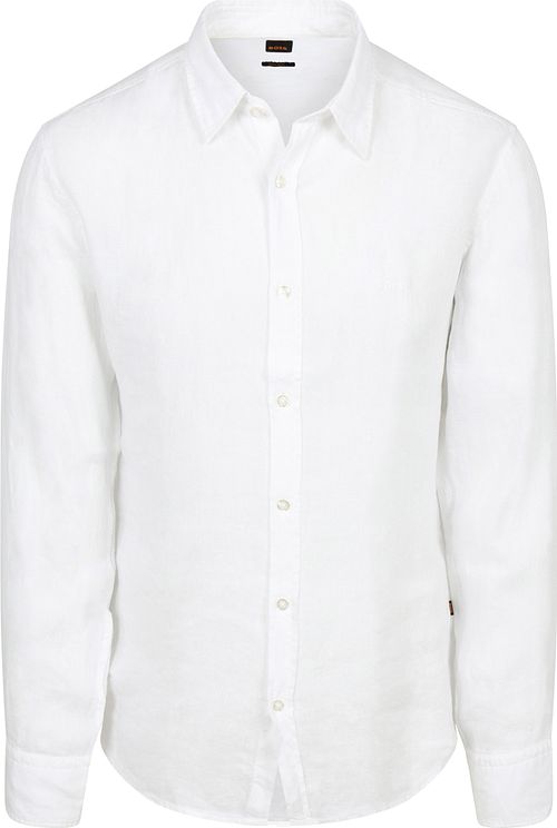 BOSS Chemise Relegant De Lin Blanche Product