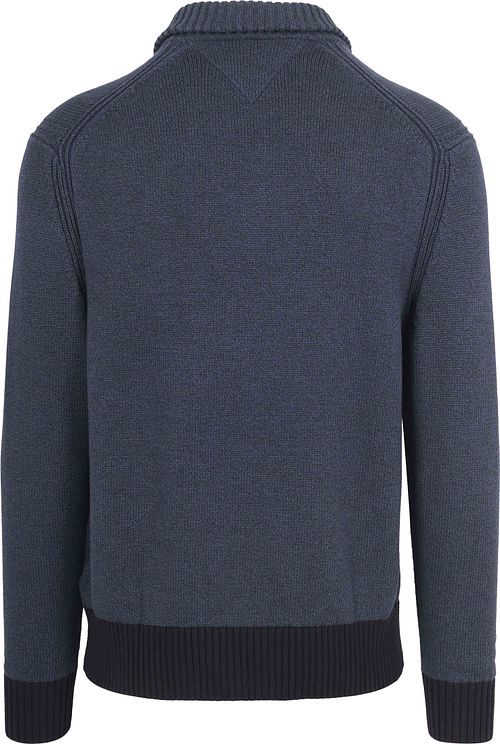 Chaleco Tommy Hilfiger Mouliné azul marino Product / Achterkant