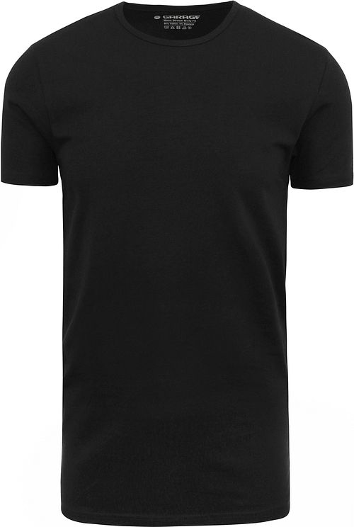 Garage Stretch Basic T-Shirt Schwarz Rundhals Product