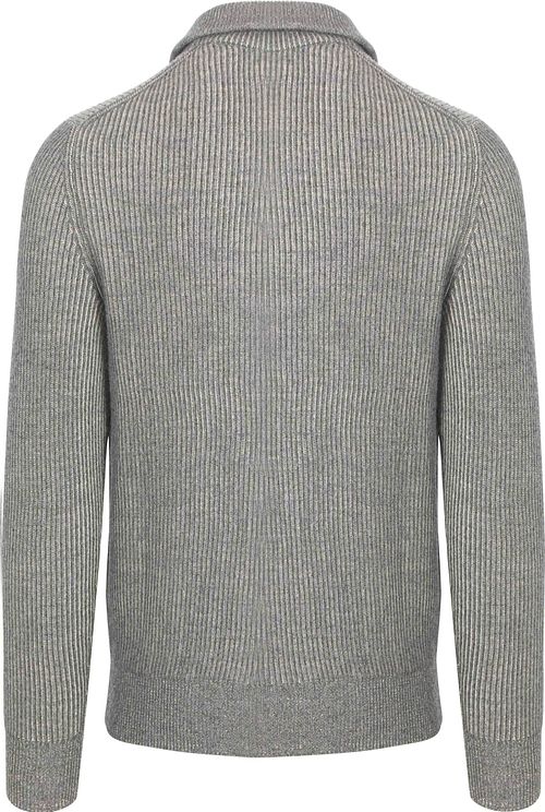 Marc O'Polo Halv Zip Trøje I Elfenben Product / Achterkant