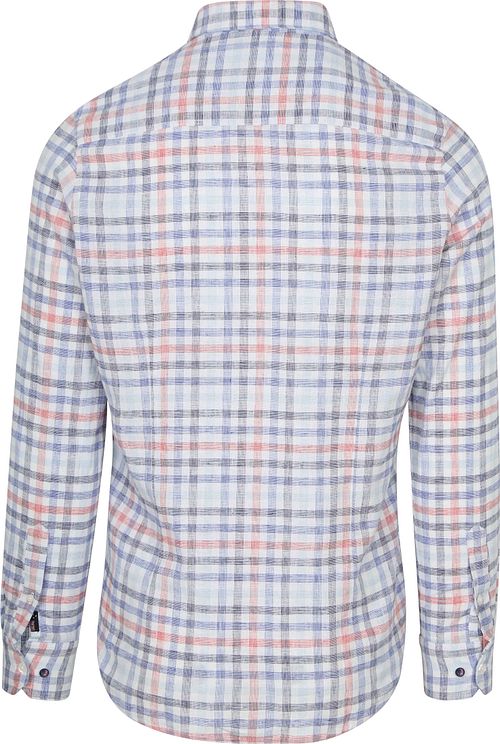 NZA Shirt Picton Linen Blend Checks Multicolour Product / Achterkant