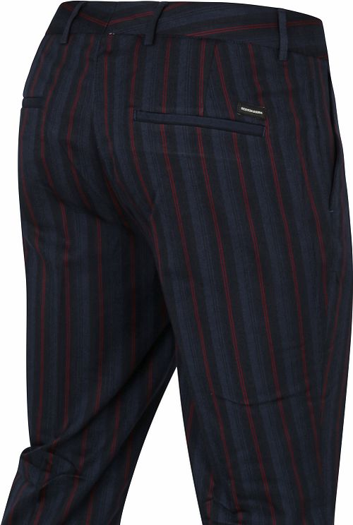Scotch and Soda Mott Chino Streep Navy Product / Detail