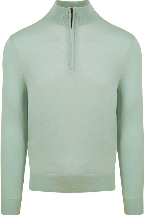 Suitable Pull Demi-Zip Laine Mérinos Vert Product