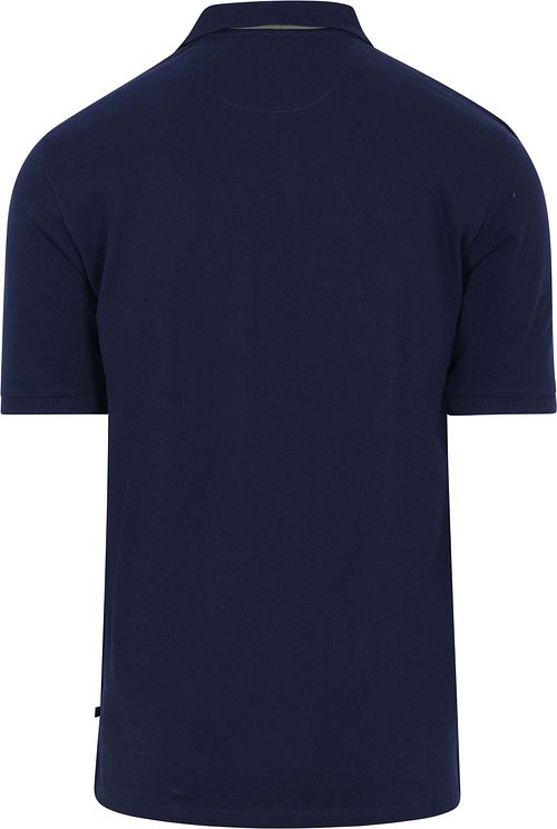 Suitable Respect Tiger Polo Navy Product / Achterkant