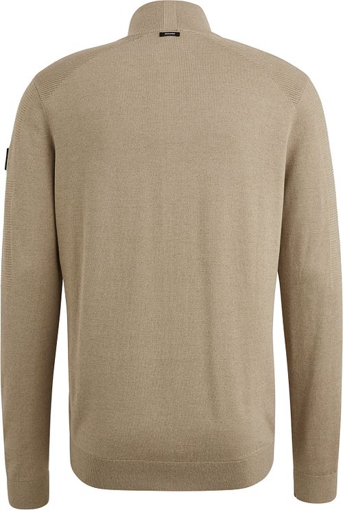 Vanguard Trui Half Zip Beige Product / Achterkant