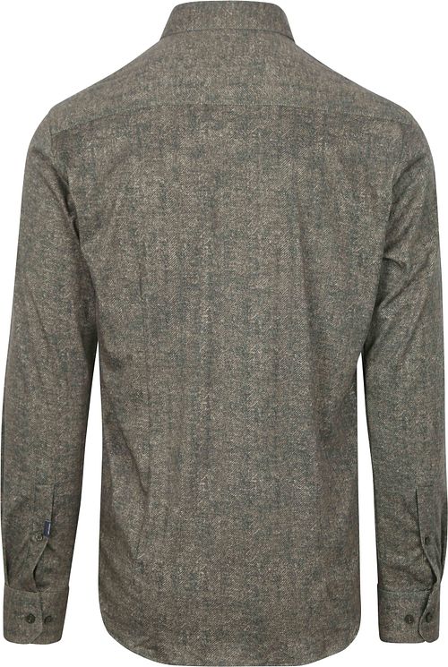 State Of Art Hemd Jersey Herringbone Grün Product / Achterkant