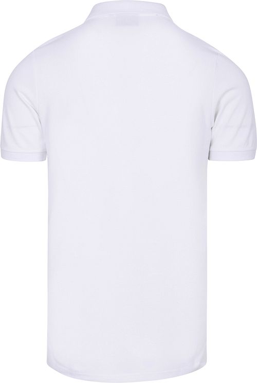 Steppin' Out Polo Piqué Blanc Product / Achterkant