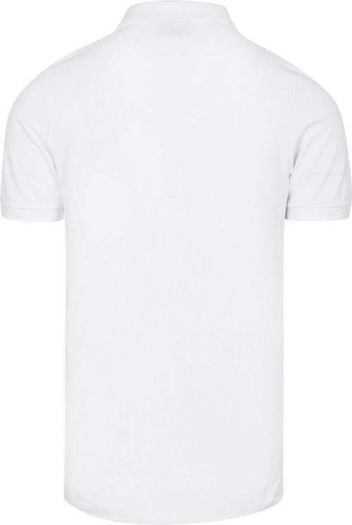 Steppin' Out Polo Piqué Blanco Product / Achterkant