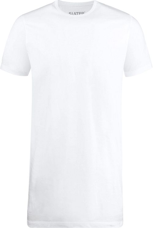 Slater 2er-Pack T-shirt Extra Lang Rundhals Weiß Product
