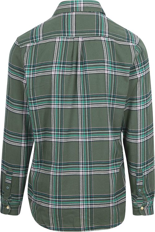 Scotch and Soda flanelowa koszula overshirt w kolorze zielonym Product / Achterkant