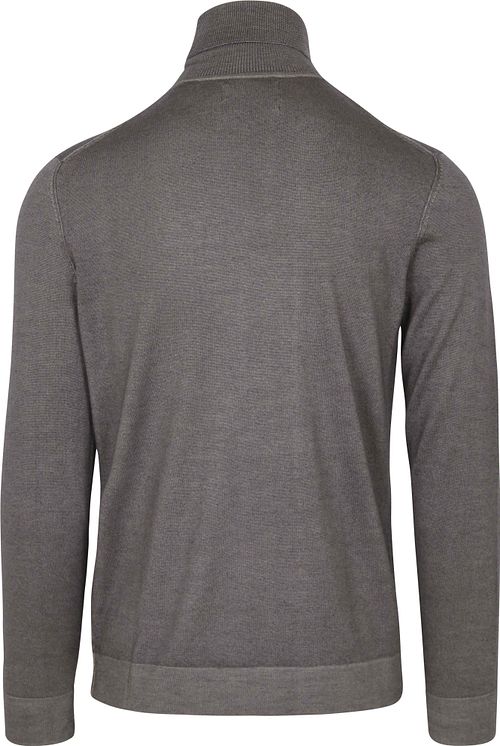 Jersey de cuello alto de merino Marc O'Polo en gris Product / Achterkant