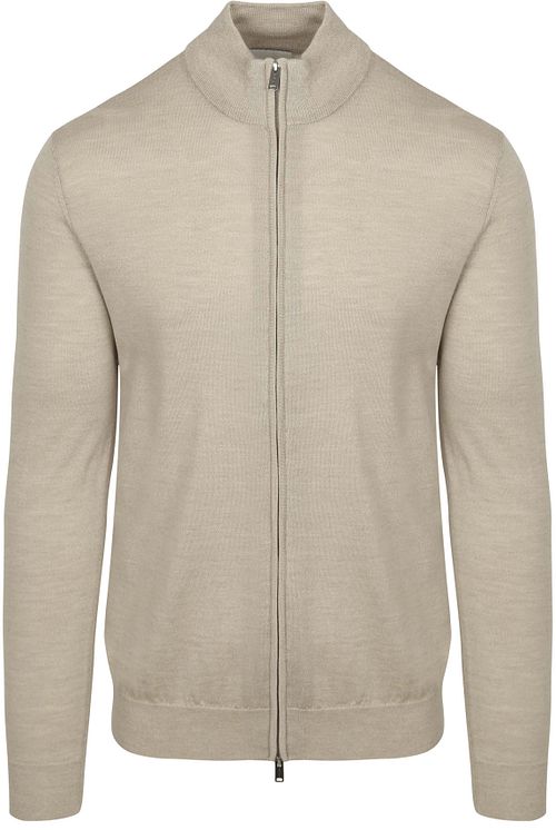 Profuomo Cardigan Merino Wool Beige Product
