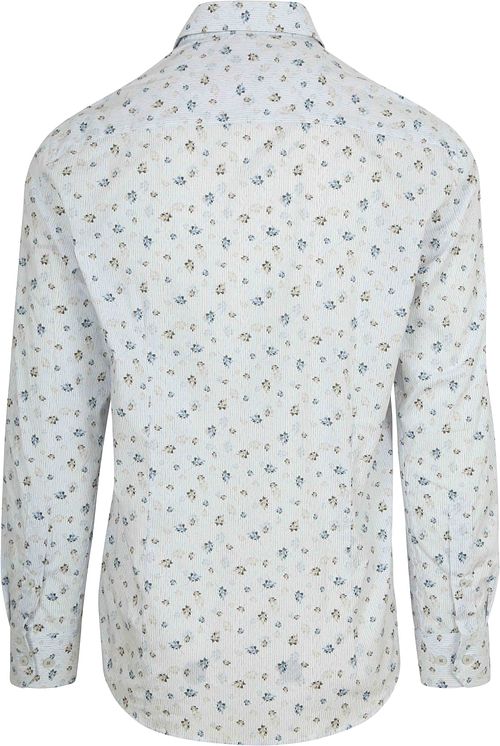 State of Art Shirt Flower Print White Product / Achterkant