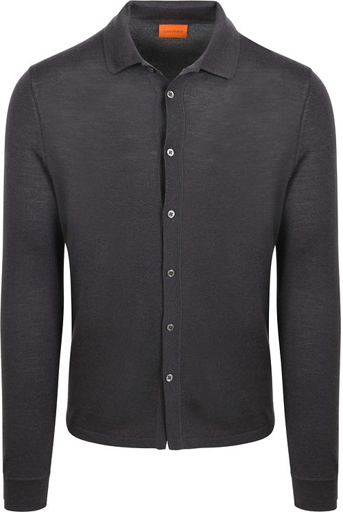 Suitable Cardigan Shirt Merino Anthrazit Product