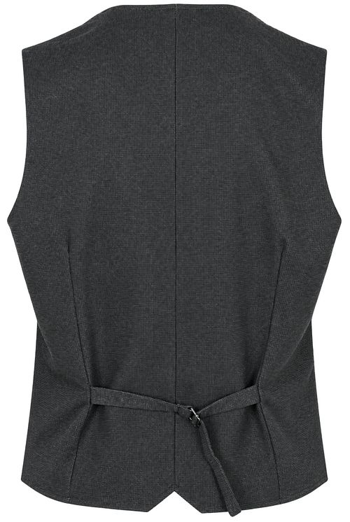 Suitable Gilet Kris Donkergroen