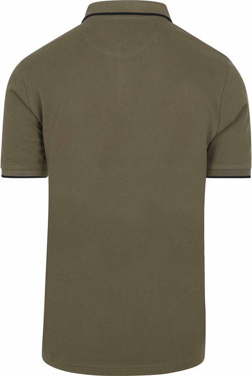 Suitable Respect Polo Tip Ferry Olijfgroen Product / Achterkant