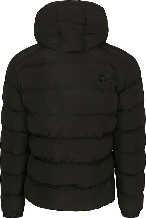 Superdry Kurtka Pikowana Z Kapturem Black Product / Achterkant