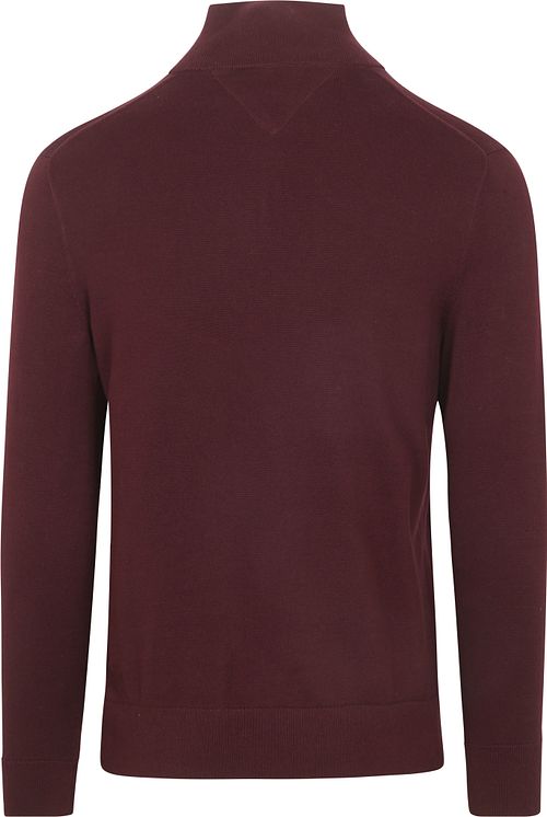 Tommy Hilfiger Halvzip Tröja Essential Bordeaux Product / Achterkant